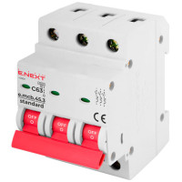Модульний автоматичний вимикач e.mcb.stand.45.3.C63 S002037