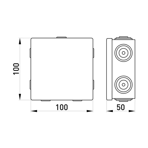 Коробка розподільна e.db.pro.100.100.50 p016103