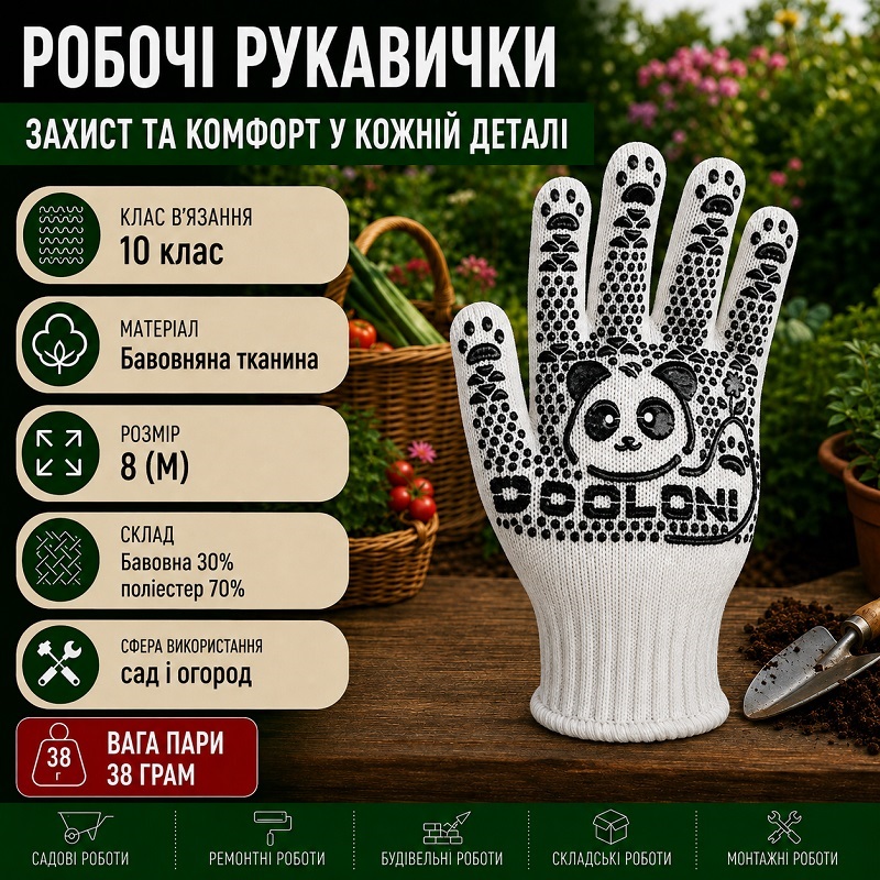 Робочі рукавички DOLONI 4895 КотоФан