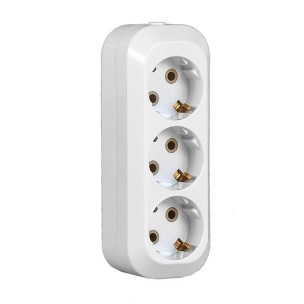 Розетка колодка SVITTEX тримісна із заземленням SV-010