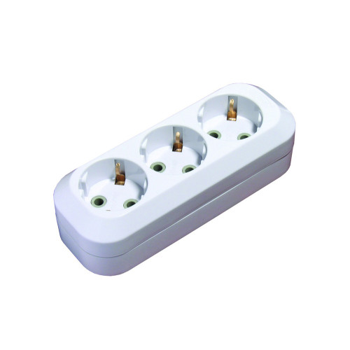 Розетка колодка SVITTEX трехместная с заземлением SV-010