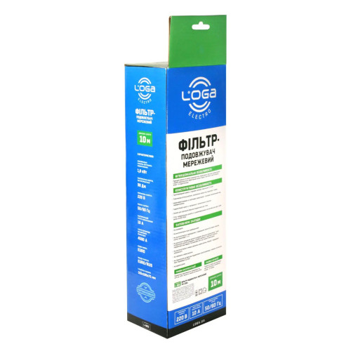 Подовжувач LOGA з фільтром 10,0 м L-905