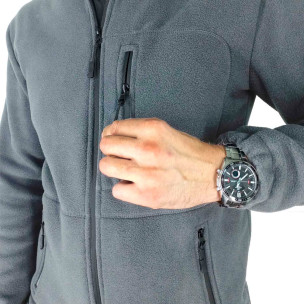 Куртка кардиган рабочая флисовая утеплённая OXFORD II серая