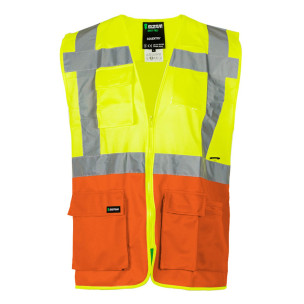 Жилет сигнальный светоотражающий COVENTRY лимонный-оранжевый