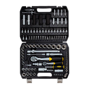 Набір торцевих насадок і біти 1/4" 1/2" 114шт CrV SIGMA