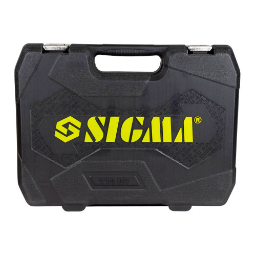 Набір торцевих насадок і біти 1/4" 1/2" 114шт CrV SIGMA