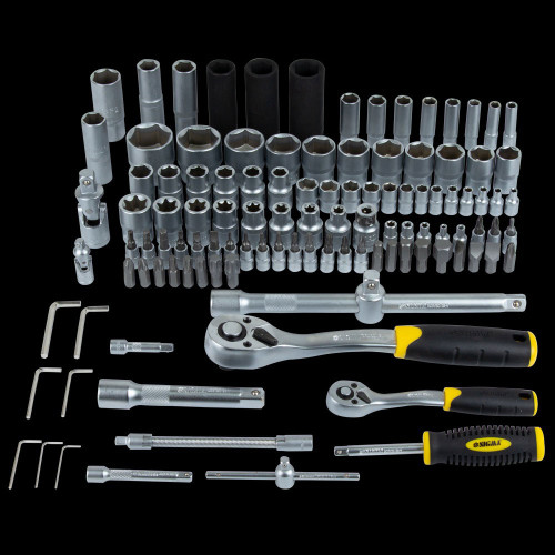 Набір торцевих насадок і біти 1/4" 1/2" 114шт CrV SIGMA