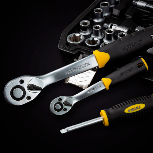 Набір торцевих насадок і біти 1/4" 1/2" 114шт CrV SIGMA