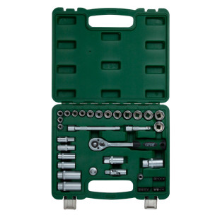 Набір торцевих насадок і біти 3/8" 39шт CrV GRAD