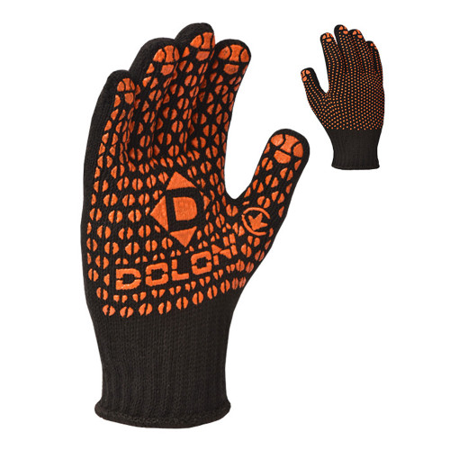 Перчатки рабочие DOLONI 10316 ДКГ черная красный рисунок