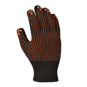 Перчатки рабочие DOLONI 10316 ДКГ черная красный рисунок