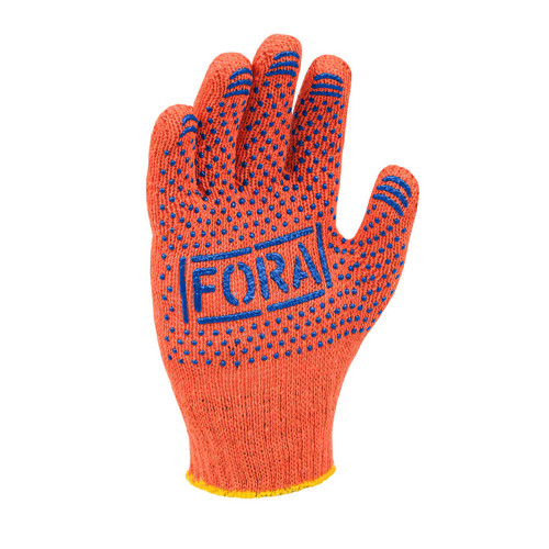 Робочі рукавички DOLONI 15300 Fora оранжеві з малюнком пвх