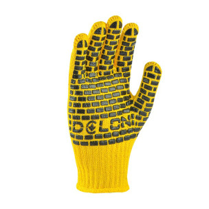Рабочие перчатки DOLONI 4078 ДКГ желтая строитель
