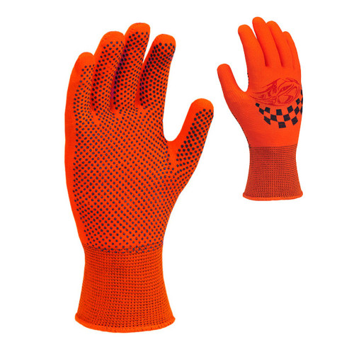 Рабочие перчатки DOLONI 4111 ДКГ оранжевая с 2х сторонним черным ПВХ АВТО