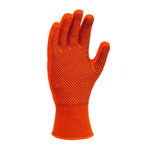 Робочі рукавички DOLONI 4111 ДКГ помаранчева з 2х стороннім чорним ПВХ АВТО