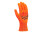 Рабочие перчатки DOLONI 4111 ДКГ оранжевая с 2х сторонним черным ПВХ АВТО