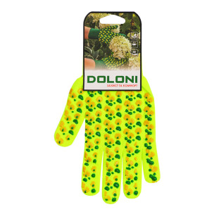 Рабочие перчатки DOLONI 4116 ДКГ с ПВХ Весенние цветы