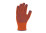 Рабочие трикотажные перчатки с ПВХ точкой оранжевые Украина 10 класс