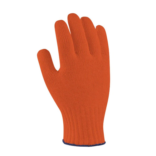 Робочі трикотажні рукавички з ПВХ крапкою помаранчеві Україна 10 клас