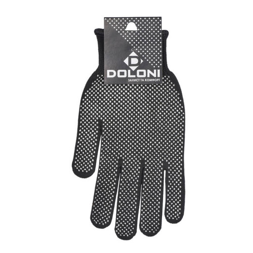 Рукавички робочі DOLONI 4410 чорні нейлонові