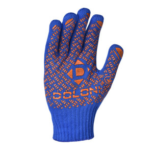 Робочі рукавички DOLONI 4450 трикотажні сині з пвх універсал PROFI 10 клас Робочі рукавички DOLONI 4450 трикотажні сині з пвх універсал PROFI 10 клас