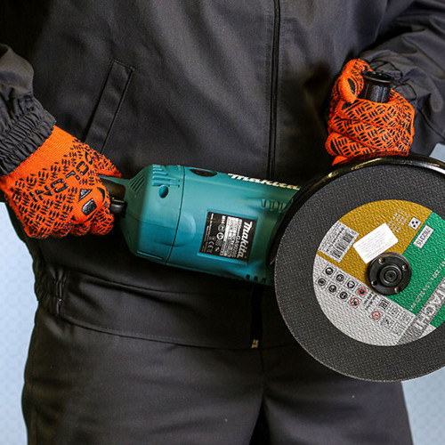 Робочі рукавички DOLONI 4470 помаранчеві трикотажні з 2-х сторін пвх Універсал PROFI 10 клас