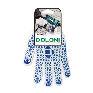 Робочі рукавички DOLONI 520 ДКГ із точкою ПВХ