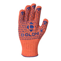 Робочі рукавички DOLONI 526 ДКГ із точкою ПВХ orange
