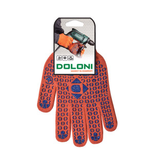 Рабочие перчатки DOLONI 526 ДКГ с точкой ПВХ orange
