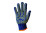 Рабочие перчатки Корона синие с рисунком ПВХ