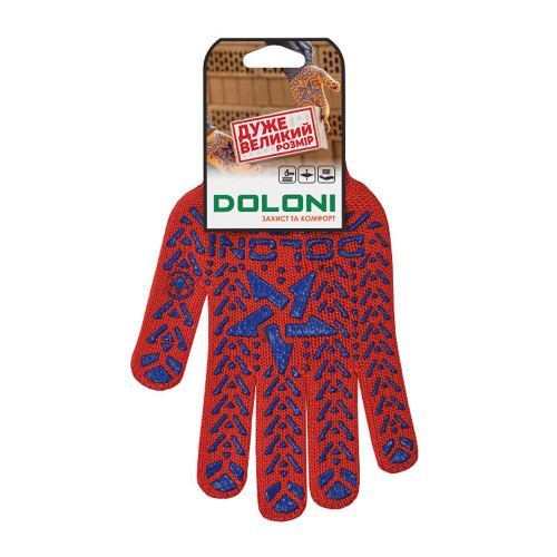 Робочі рукавички DOLONI 5640 ДКГ Зірка червона 12 розмір