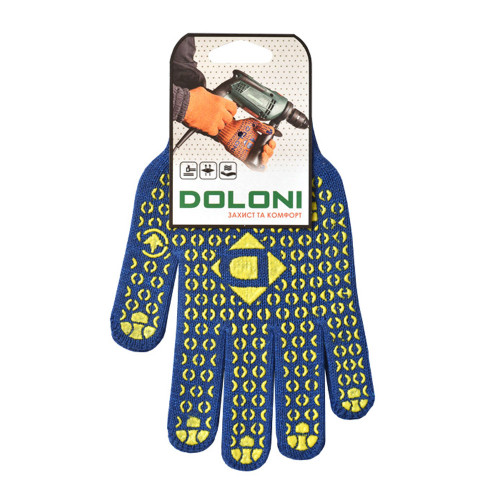 Рабочие перчатки DOLONI 646 с рисунком ПВХ 