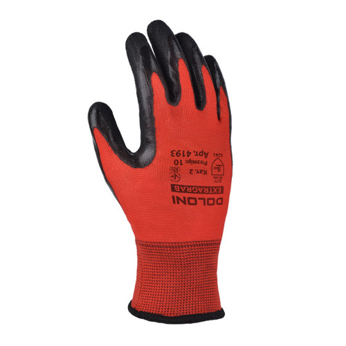 Рукавички DOLONI 4193 трикотажні з латексним покриттям, неповна облива