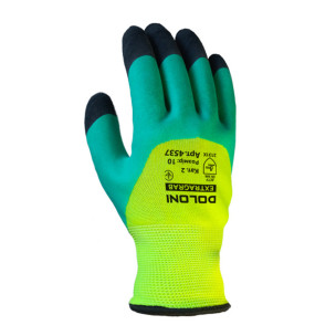 Робочі рукавички DOLONI 4537 з подвійним латексним покриттям Робочі рукавички DOLONI 4537 з подвійним латексним покриттям