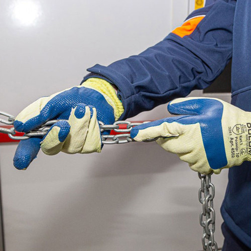 Робочі рукавички DOLONI 4565 трикотажні з латексним покриттям