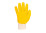Робочі рукавички скляра Mastertool з облитою долонею жовті р.10
