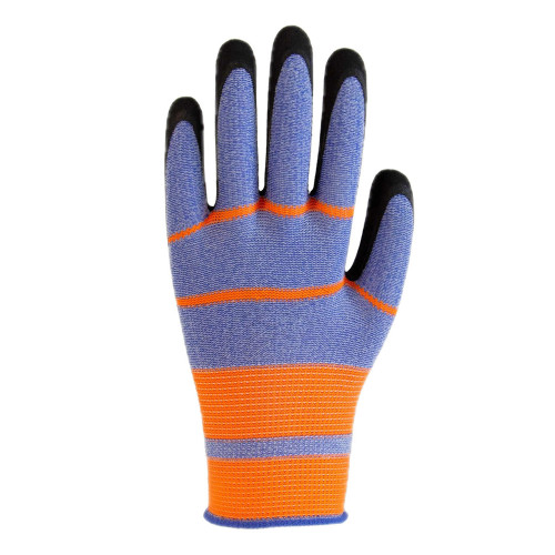 Робочі рукавички зі спіненим латексним покриттям р.8