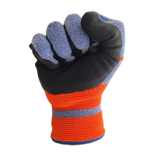 Робочі рукавички зі спіненим латексним покриттям р.8