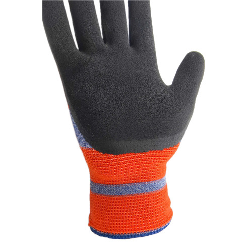 Робочі рукавички зі спіненим латексним покриттям р.8