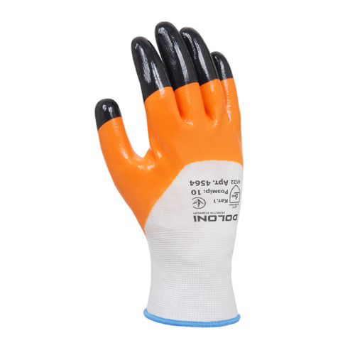Робочі рукавички DOLONI 4564 трикотажні з нітриловим покриттям
