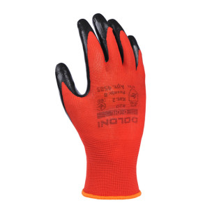Робочі рукавички DOLONI 4585 D-OIL з нітрильною обливою розмір 8
