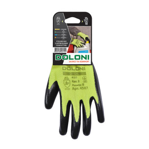 Робочі рукавички DOLONI 4587 D-OIL з нітрильною обливою розмір 8
