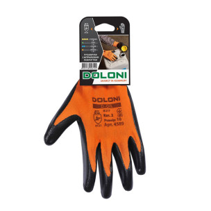 Рабочие перчатки DOLONI 4589 D-OIL с нитриловым обливом размер 10