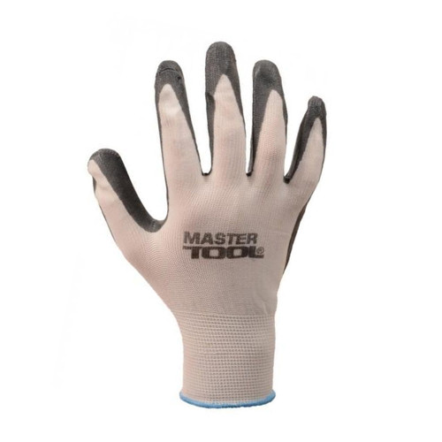 Рабочие перчатки Mastertool бесшовные серый нитрил