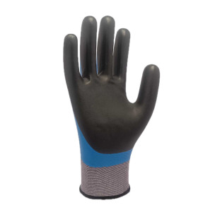 Робочі нейлонові рукавички з подвійним нітриловим покриттям Trident Bi Oil