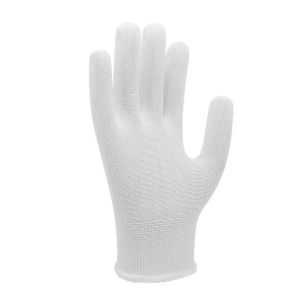 Робочі рукавички нейлонові білі без ПВХ