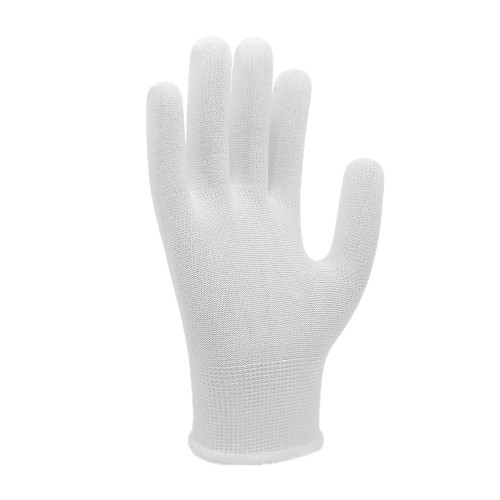 Робочі рукавички нейлонові білі без ПВХ