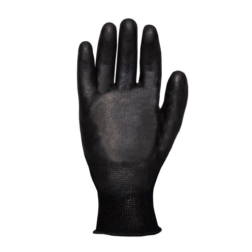 Рукавички робочі чорні трикотажні з PU покриттям SIZAM MicroFlex / CW р. 11