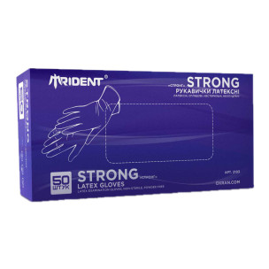 Перчатки латексные размер L Trident Strong