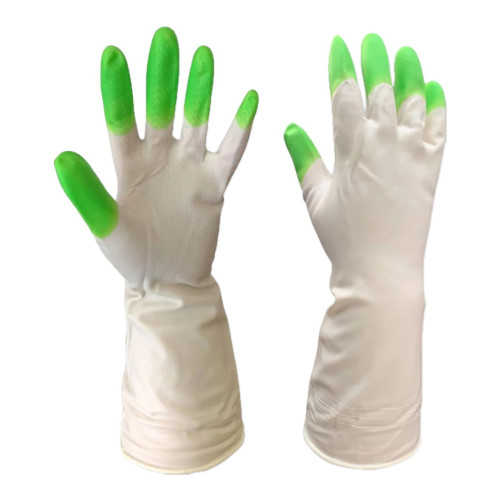 Перчатки хозяйственные латексные Дельфин р. M